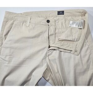 AG Adriano Goldschmied Shorts Men's 36R Beige Chino Cotton Modal Stretch